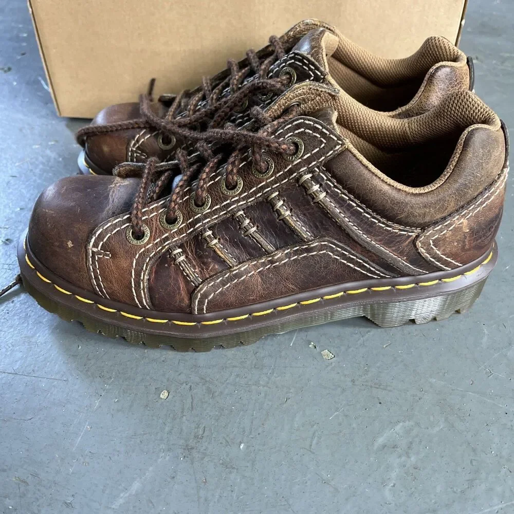 Dr. Martens Keith Chucky Distressed Leather Men's Shoes Brown UK 6 US 7 Docs